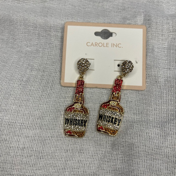 Whiskey 🥃 makers mark look a like dangle earrings - Picture 5 of 6